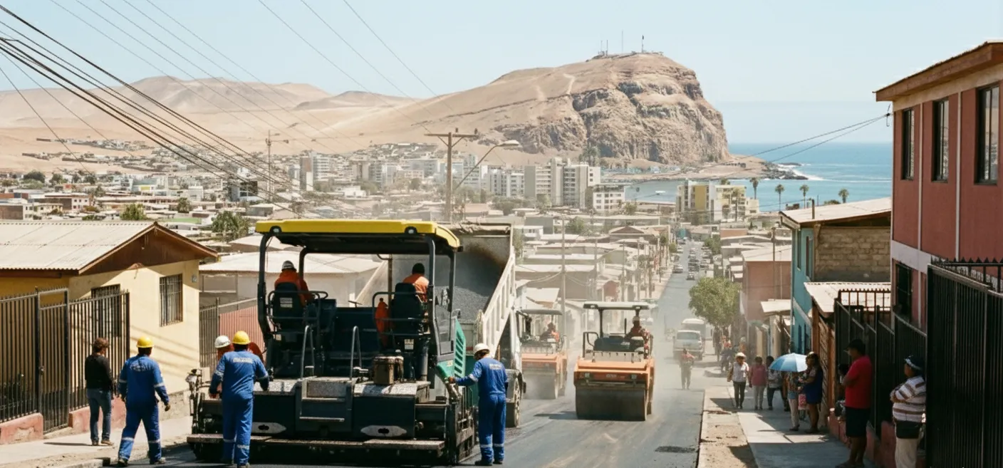 Pavimentación en Valparaíso