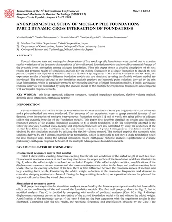 Más sobre Estudio Experimental de Cimientos de Pilotes de Maqueta