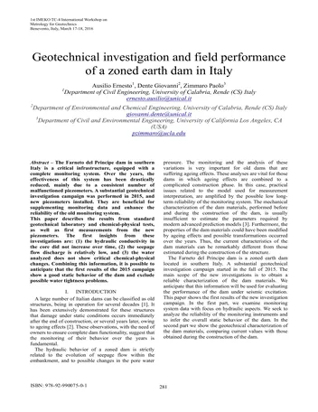 Más sobre Taller Internacional Imeko Tc-4 sobre Metrología para Geotecnia