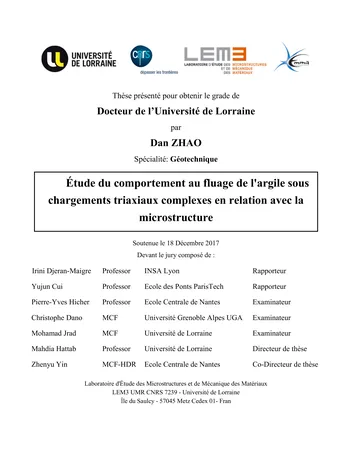 Más sobre Estudio del Comportamiento de Fluencia de la Arcilla bajo Cargas Triaxiales Complejas en Relación con la Dilatancia.