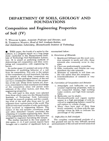 Más sobre Composición y Propiedades de Geotecnia del Suelo (iv)