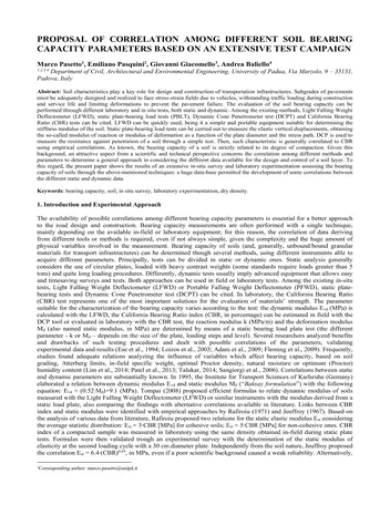 Más sobre Propuesta de Correlación entre Diferentes Parámetros de Capacidad Portante del Suelo